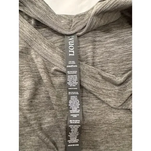 Vuori Jogger Women’s Medium Gray Romper Athleisure Yoga Travel Lounge Minimalist - Picture 8 of 16